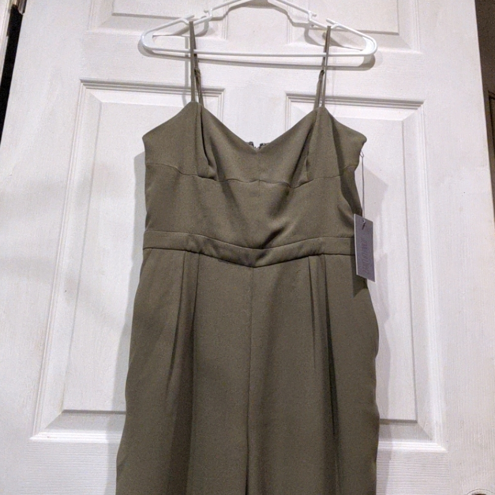 Olive green Jennifer Lopez jumpsuit